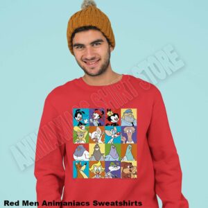 Animaniacs Sweatshirts For Men Black White Red Orange Green Yellow Navy Blue