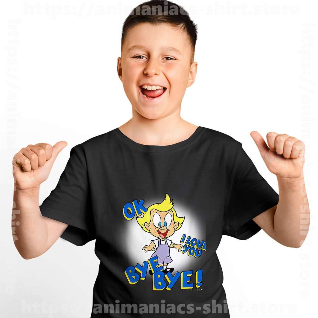 Black Boy Kids Animaniacs TShirt Mindy Ok Bye Animaniacs Cartoon