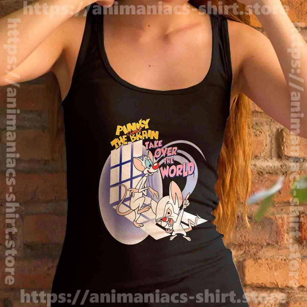 Black Women Animaniacs Tank Top Pinky And The Brain Animaniacs Cartoon