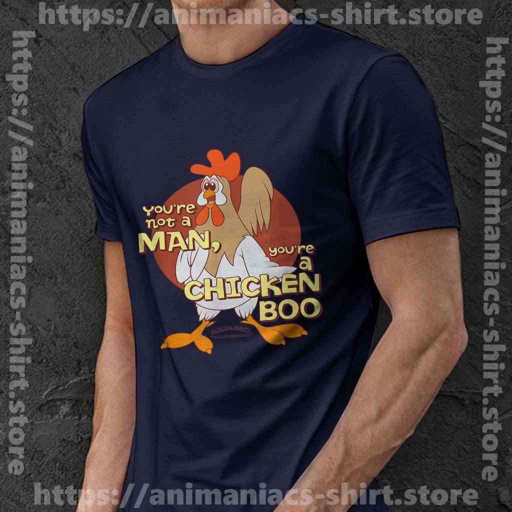 Chicken Boo Animaniacs Vintage Navy Men T Shirt