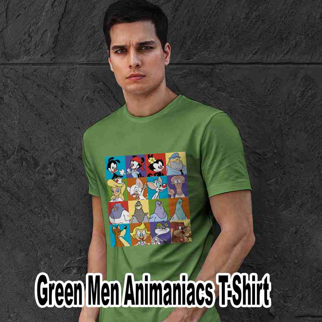 Green Men Animaniacs T Shirt Animaniacs Character Box Up Premium