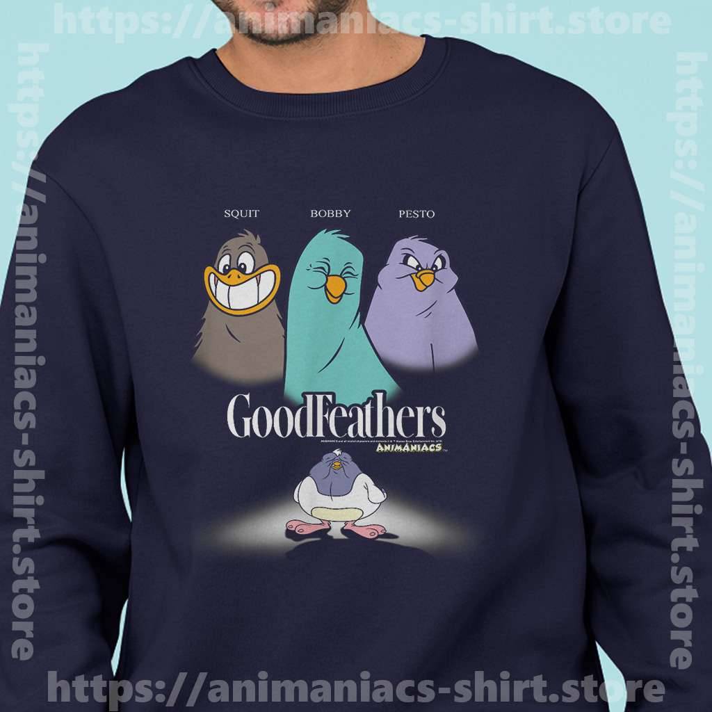 Men Animaniacs Sweatshirt Navy Goodfeathers Vintage Animaniacs