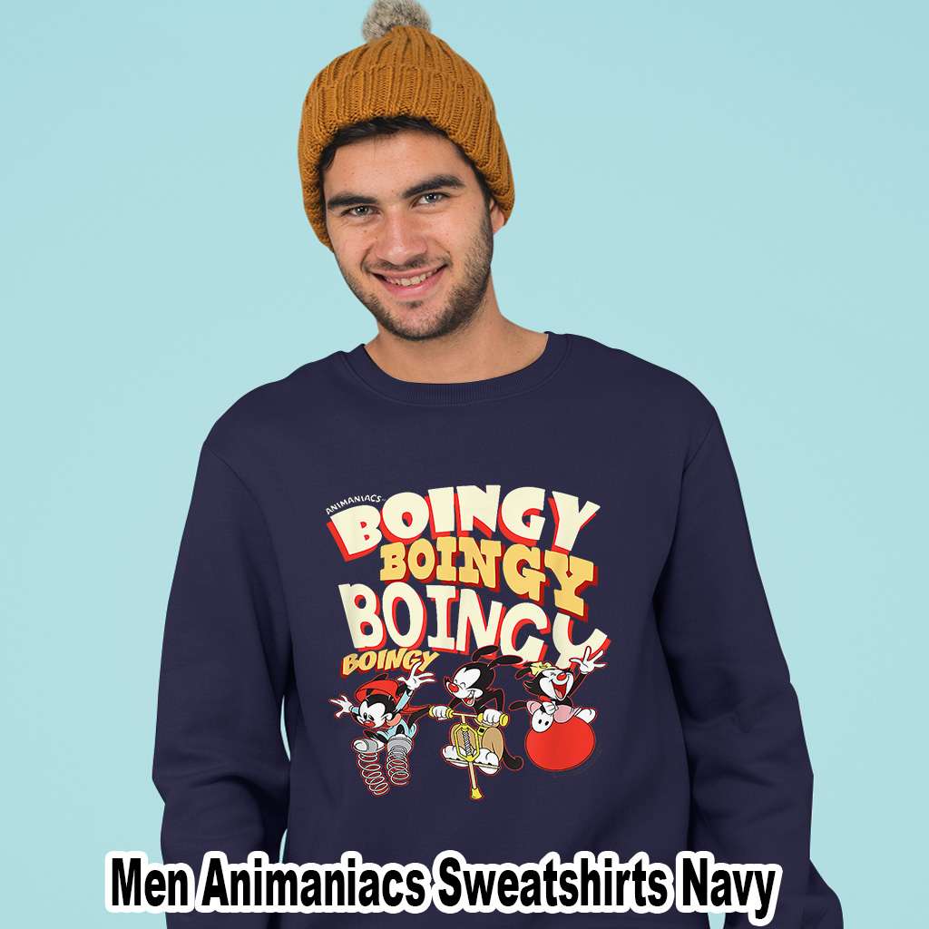 Men Animaniacs Sweatshirts Navy Animaniacs Boingy Graphic Tee