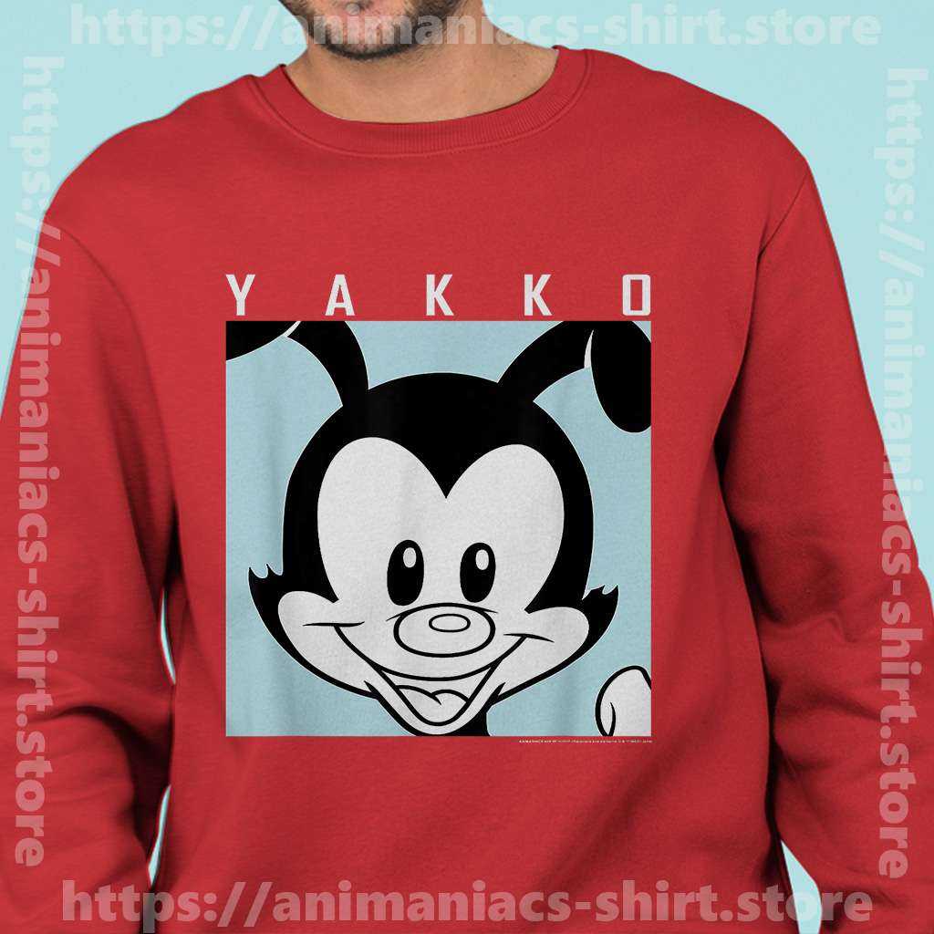 Yakko Portrait Animaniacs Cartoon Red Men Animaniacs Sweatshirt